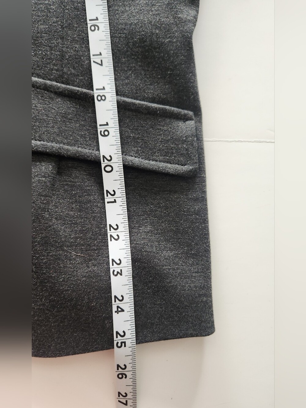 Insight New York Charcoal Blazer With Crossword Pattern Lining Size 10 - Picture 7 of 11